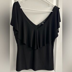 Black V neck shirt White House Black Market